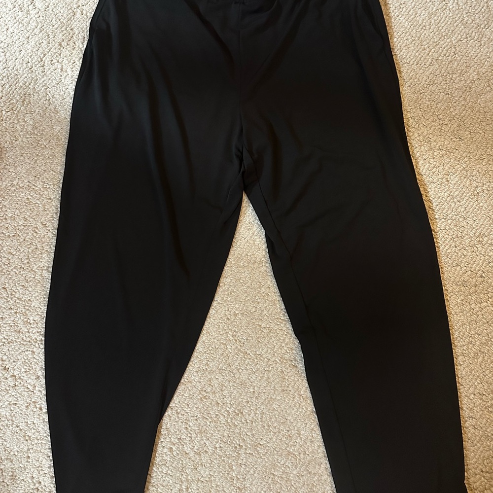Susan Graver Black Everyday Pants 1X